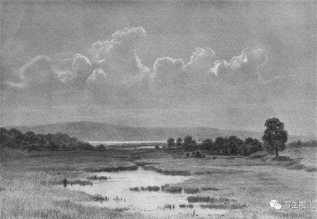 写生啦】绝美！——希施金灵魂风景（素描+油画精选100幅）_搜狐网