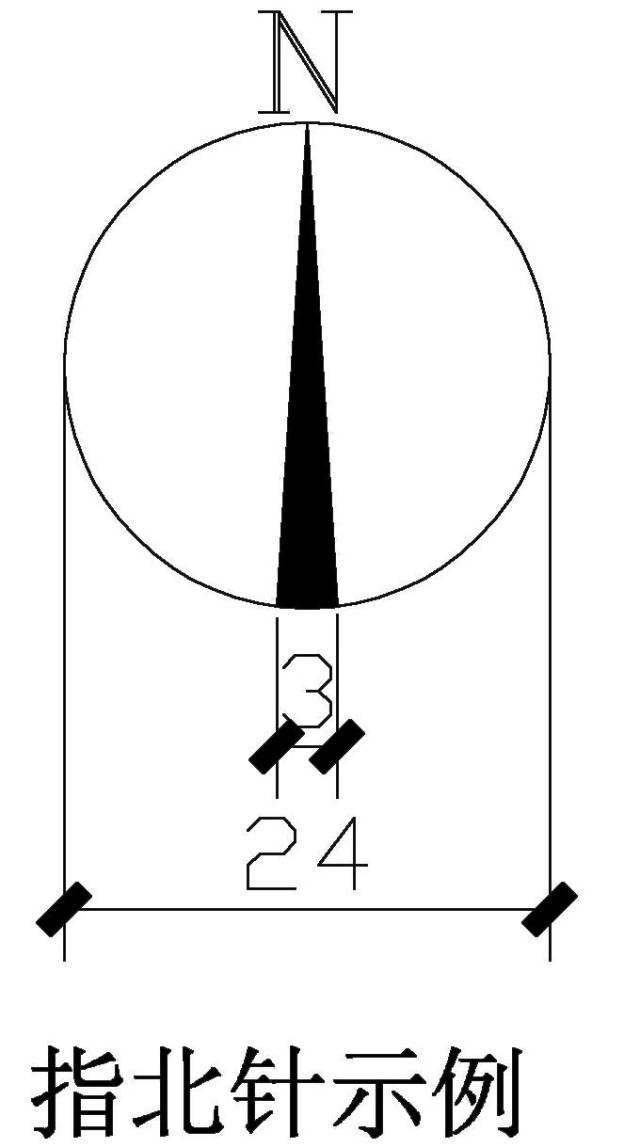 建筑平面图指北针,指北针图标矢量图,指北针矢量图(第3页)_大山谷图库
