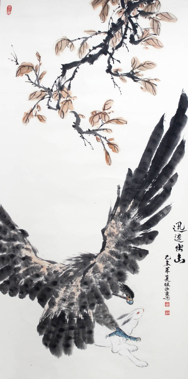 前程似锦-68cm×136cm-中国画