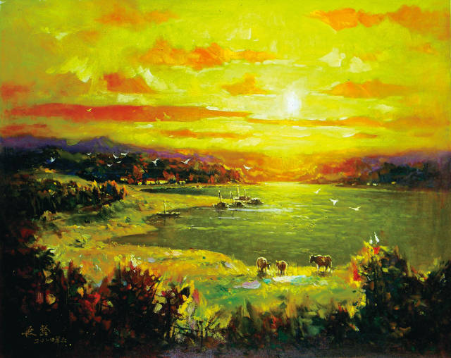 苏延龄油画作品赏析《晨曲》