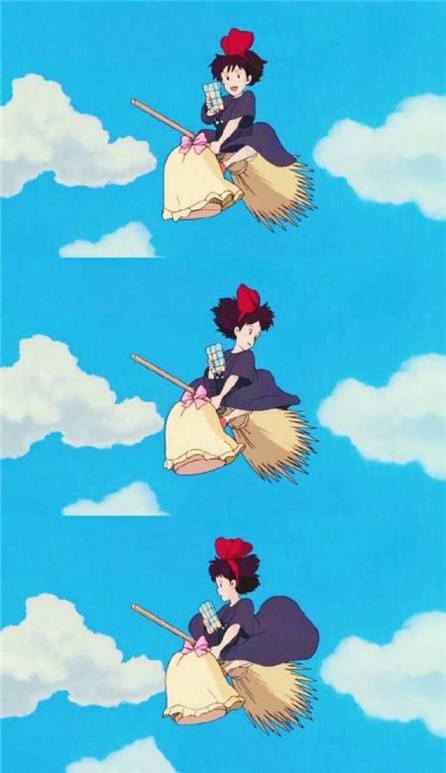 宫崎骏动画电影《魔女宅急便》拼接手机壁纸图片9p_手机搜狐网
