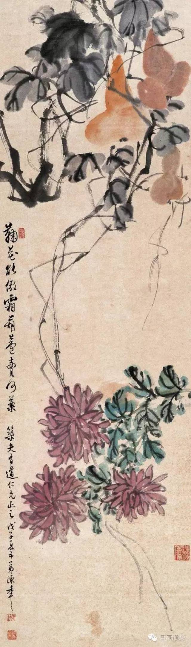 画坛博览]陈半丁：诗书画印兼容而独树一帜的写意花卉_搜狐网