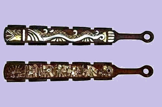 北美木砍刀.这种刀名叫"马夸威特",为北美阿兹特克人所使用.