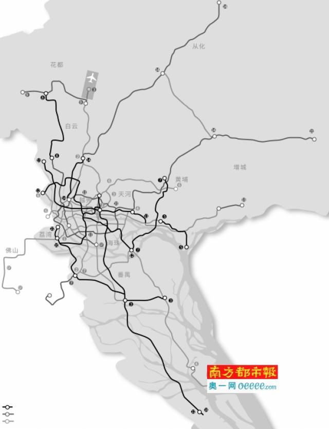 廣州地鐵 火力全開:9條在建,6條年內開工