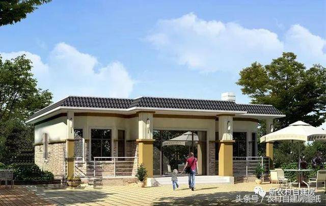 3款一层农村平房别墅,12万15万18万,你选锅炉房还是阳光房?