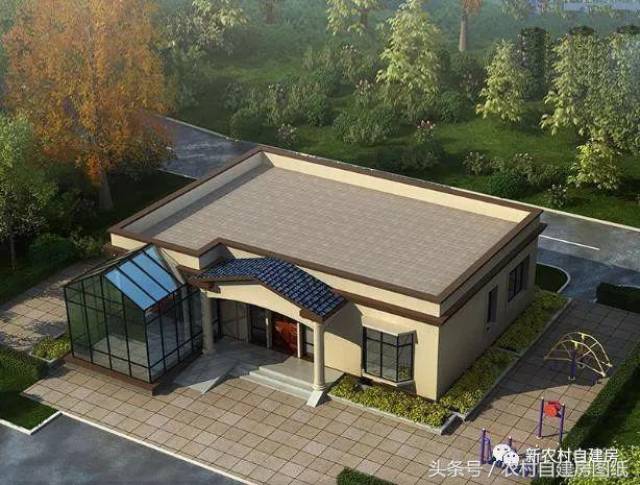 3款一层农村平房别墅,12万15万18万,你选锅炉房还是阳光房?