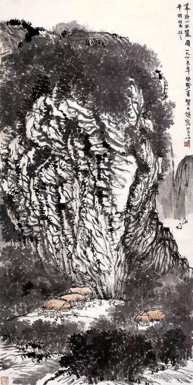 山水画中石的基本画法及步骤，国画入门教程！_搜狐网