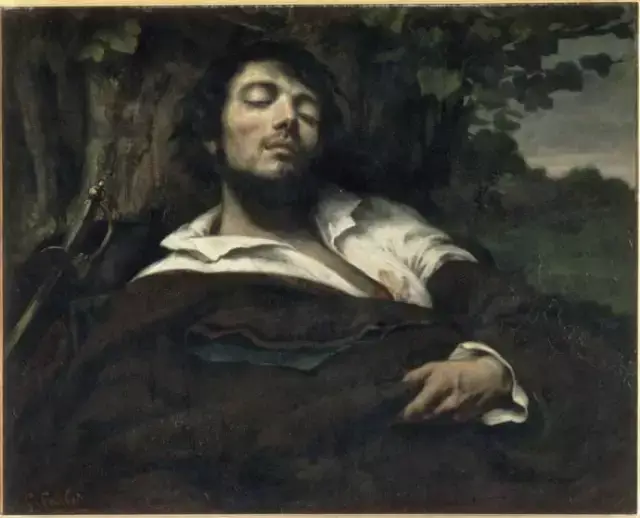 《拉大提琴的自画像 1847《受伤的库尔贝 1844-1854 就这样