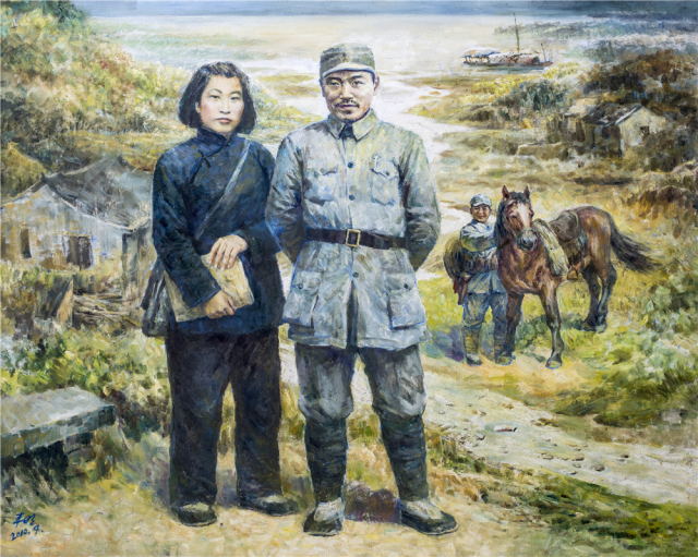 浴火重生皖南事變 250×160cm