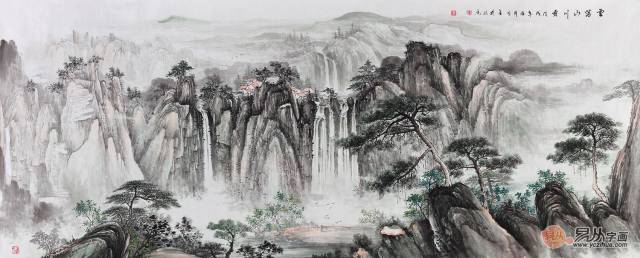 川杉雅江　水墨画 川杉雅江 水墨画