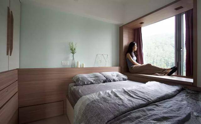 7㎡小户型神改造,飘窗变成沙发,飘窗变成电视柜,飘窗变成床!