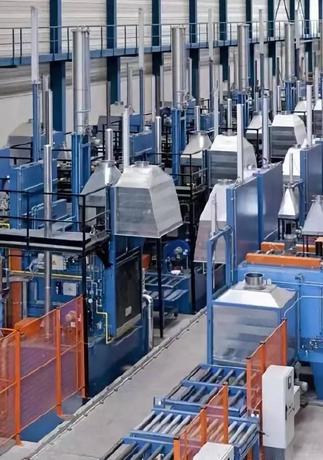 多用炉自动化生产线比较紧凑