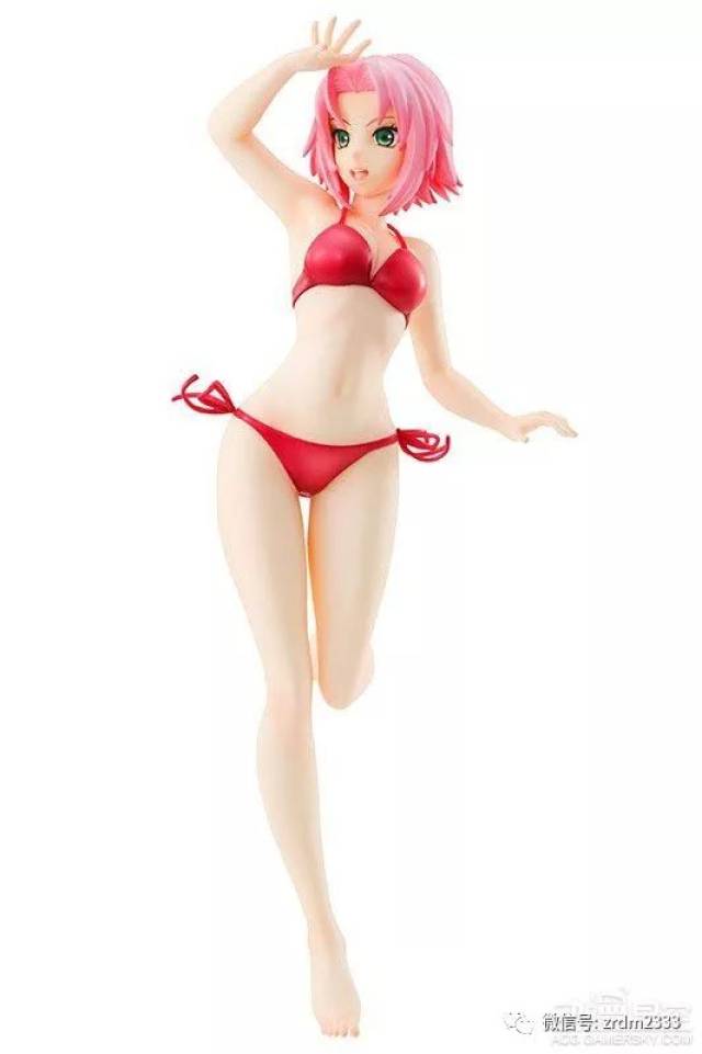 《火影忍者》春野樱泳装手办 火红比基尼凸显好身材_手机搜狐网