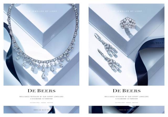 戴比尔斯钻石广告图片