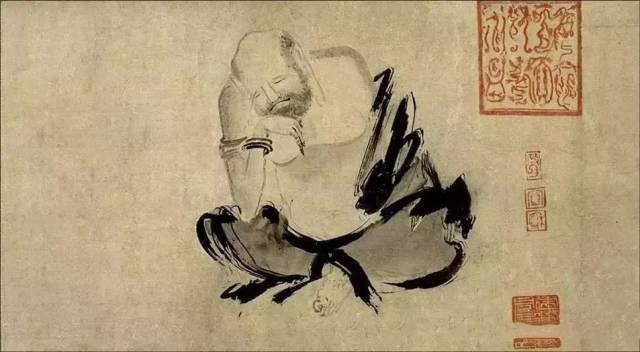 干货|国画基础教程：写意人物画技法_画面