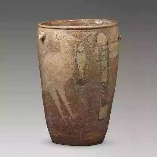 新石器时期 仰韶文化 鹳鱼石斧图彩绘陶缸