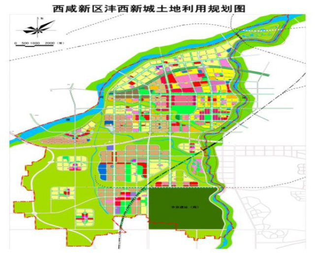 沣西新城地图全图高清图片