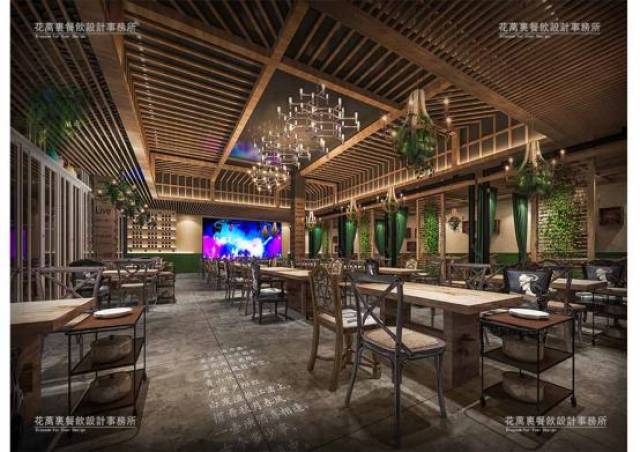 音乐与美食的碰撞,花万里设计深圳网红餐厅十