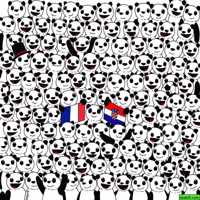 眼瞎测试:请在熊猫里找出足球!