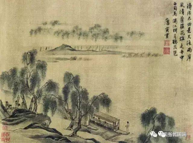 明唐寅山水八段图卷_搜狐网
