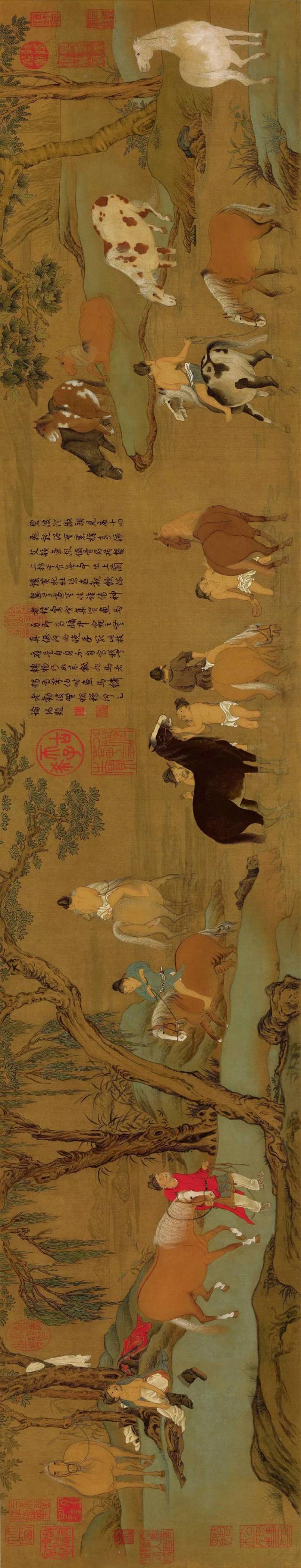 高清图,中国古代名画长卷,人物仕女动物高清国画欣赏建议收藏