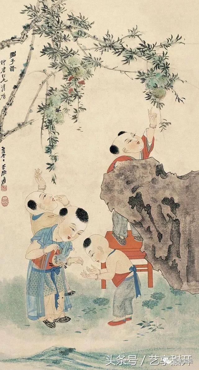 张大千人物画100幅，形态各异，各种范，精美漂亮，叹服！_图文