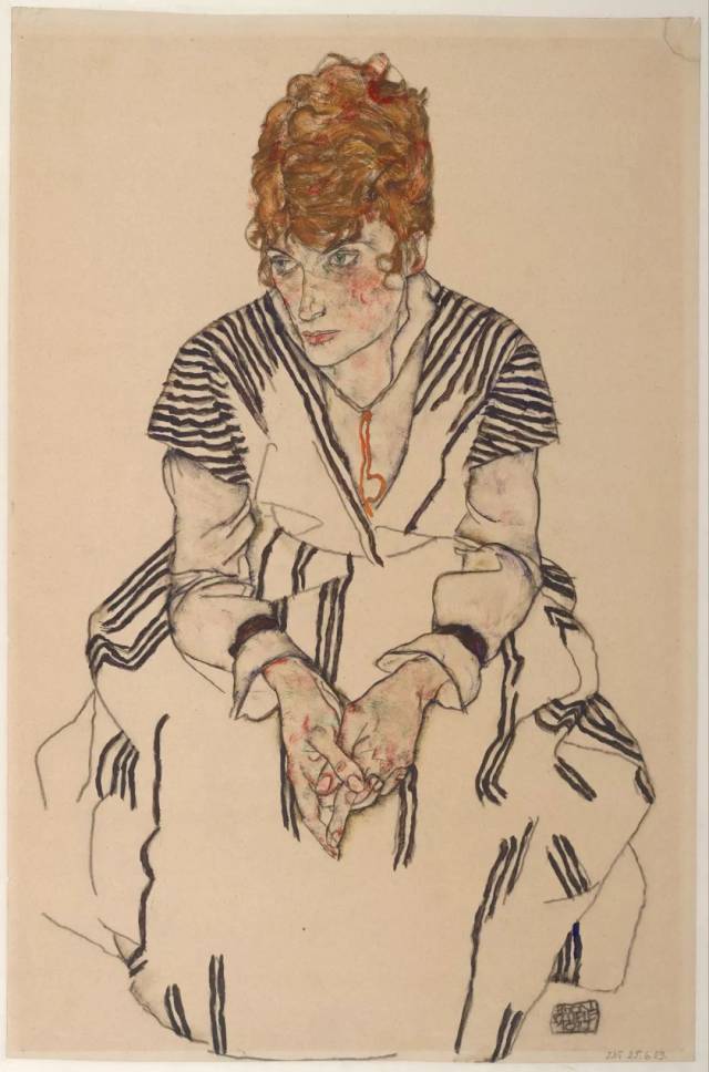 对梵高的致敬 mourning woman 悲痛的女人,眼睛 作于1906年的自画像
