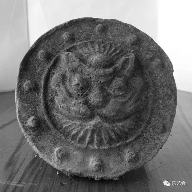 近现代"猫头"兽面瓦当.一只可爱的大猫咪朔城区夏辛庄好朋友送的.