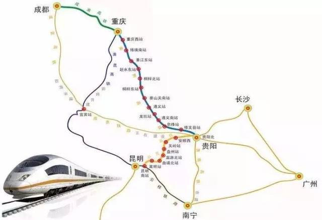 沪昆铁路线路图及站点图片
