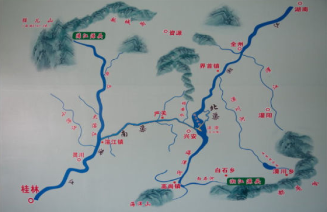 渠江水系图图片