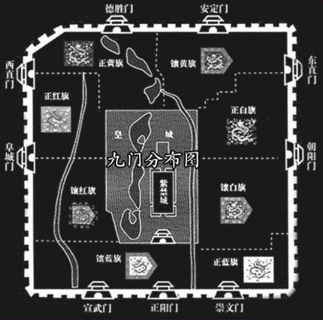 北京九门地图图片