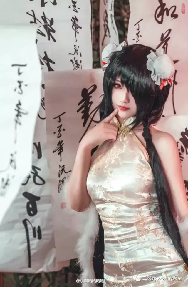 《约会大作战》时崎狂三旗袍cos,纯美雅致好一个柔媚入骨