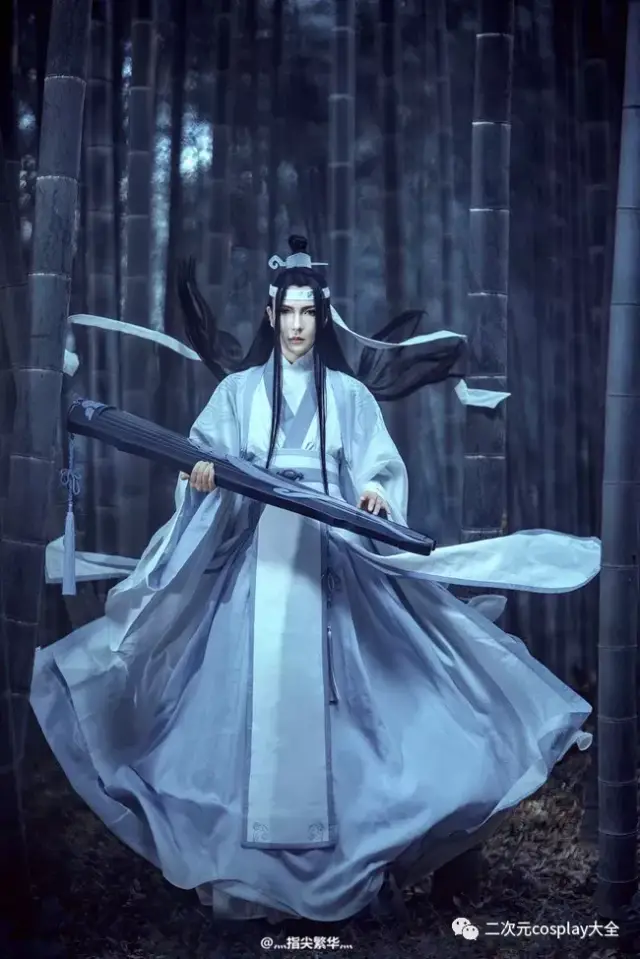 《魔道祖师》蓝忘机,美如画cos,好一个俊美无双的佳公子