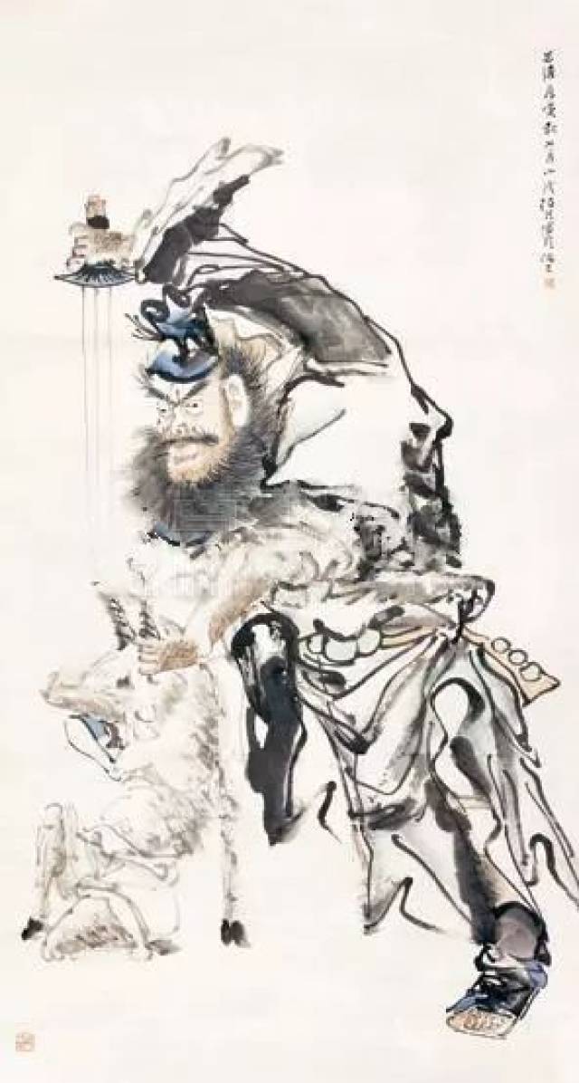 任伯年画钟馗，造型百变_搜狐网