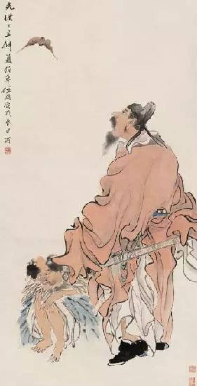 任伯年钟馗夜训图 中国画 掛け軸 水墨画 和室 玄関 茶室 壁掛け 美術品