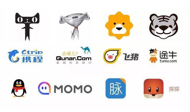 中有这样一个比较有趣的现象——互联网公司采用动物形象作为公司logo