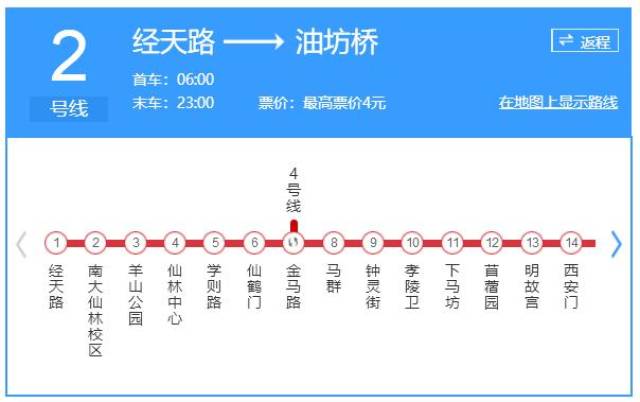 南京地铁线路图2号线图片