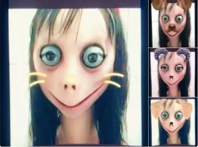 通过通讯软件whatsapp苍白的皮肤,诡异的微笑以及泛红突出的眼球她的