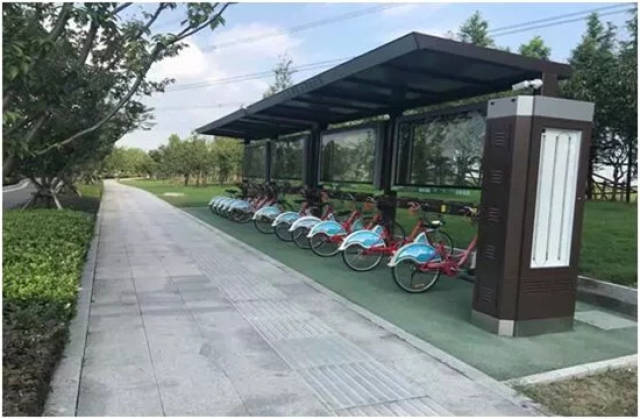 (创业路新西塘越里公共自行车租赁点)