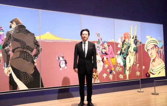 《jojo奇妙冒险》作者荒木飞吕彦绘制12服超大原画 dio造型格外扎眼