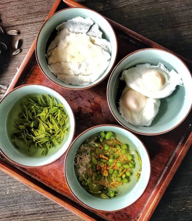 震泽古镇知名的4碗茶,仅需38元,可以做一个下午,酸甜咸淡都可以在这4