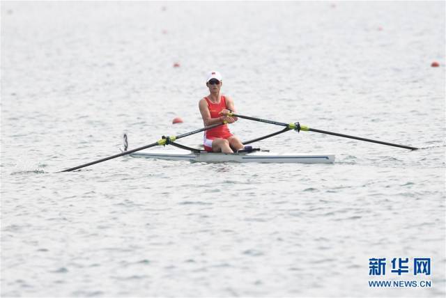 亚运会赛艇女子单人双桨:陈云霞夺冠