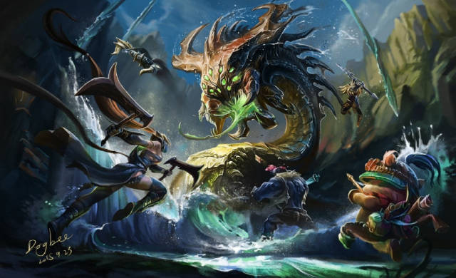 游戏中最著名的四条"龙"盘点:lol大龙全身像曝光,霸气外漏