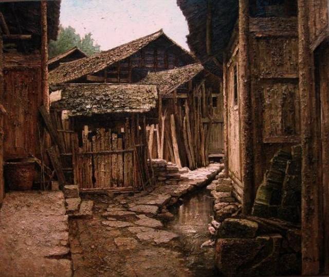 用画笔留住中国民俗文化的记忆著名油画家闻世宏作品赏析