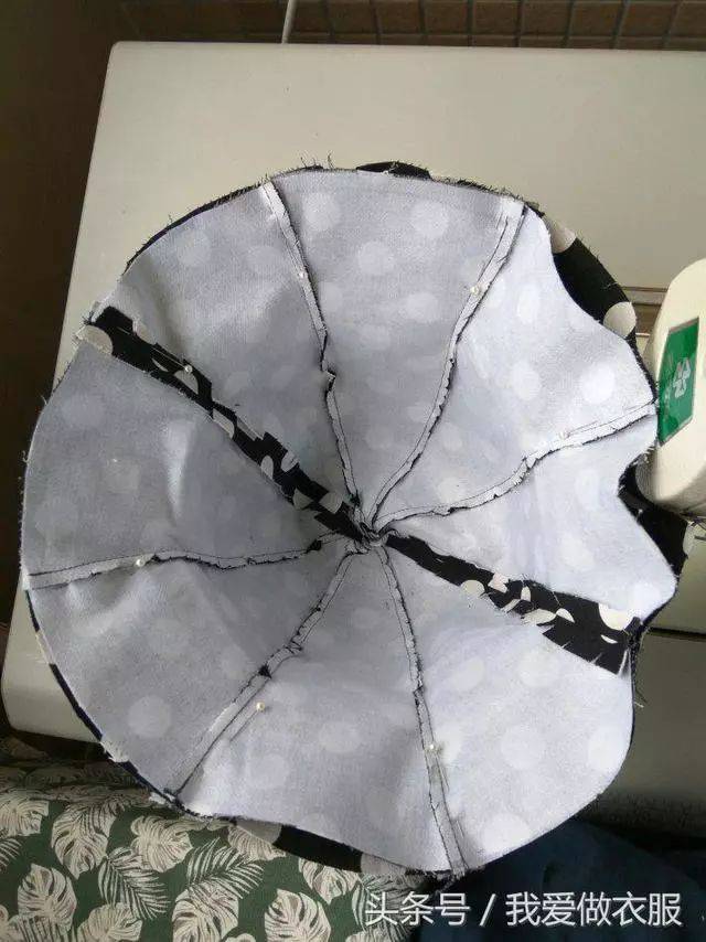 夏日超详细的帽子裁剪图与制作过程