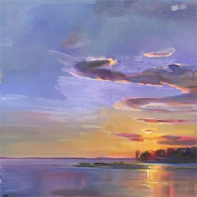 油画也能表现出如此强烈的光感