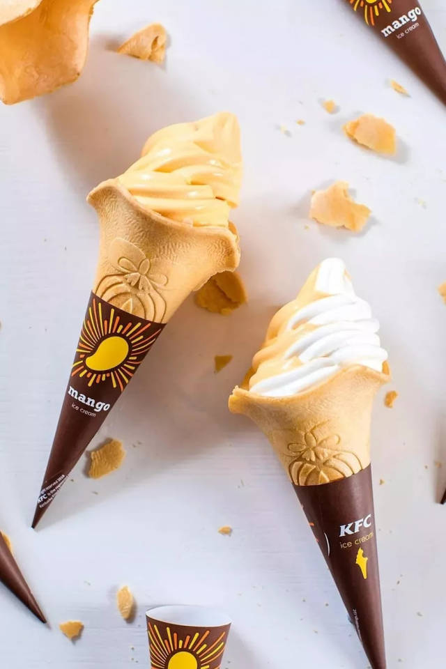 阿方索芒果 双旋冰淇淋花筒