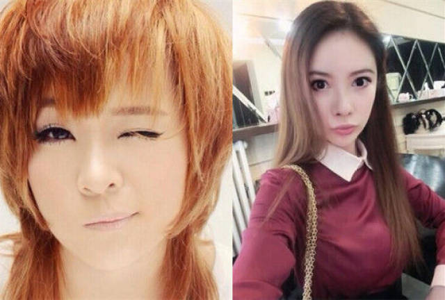 左为胡蕾右为万芙伽