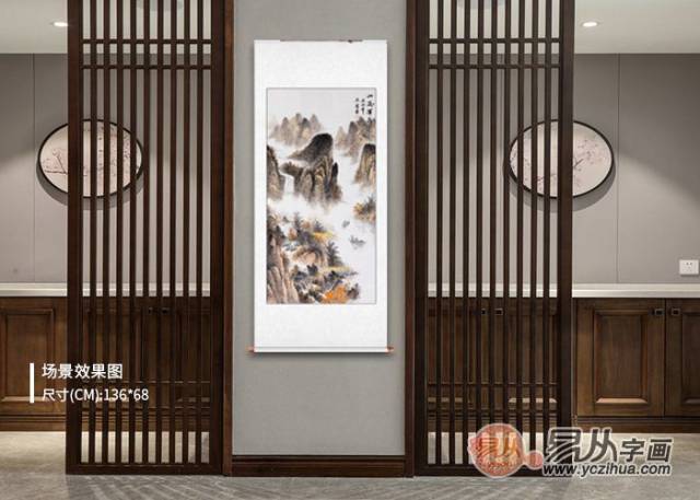 一进门看见什么画最好?吉祥山水画为您打造一进门的美感!