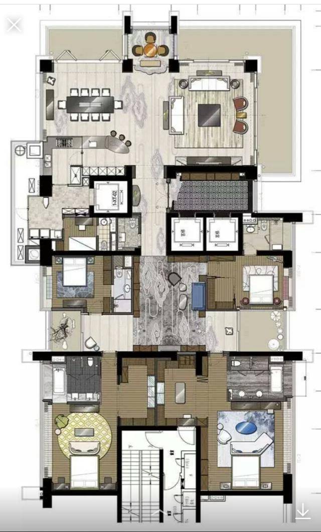 上海汤臣一品了,以6室2厅,597平方,总价11940万,成为大平层最贵的房型